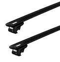 Bagażnik dachowy Thule z EVO WingBar Black Audi A6 Allroad 5-dr Nieruchomość z relingami dachowymi 06-11