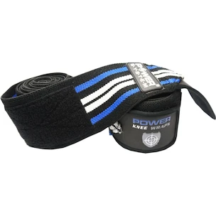 Bandaż na kolano Power System  Knee Wraps Niebieski