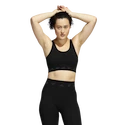 Biustonosz damski adidas  Aeroknit Light Support Bra Black XS