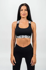 Biustonosz damski Nebbia ICONIC Medium-Support Criss Cross Sports Bra black