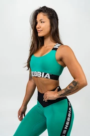 Biustonosz damski Nebbia ICONIC Medium-Support Criss Cross Sports Bra green