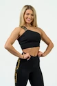 Biustonosz damski Nebbia Intense Women's High Support Sports Bra Asymmetric  841 Gold