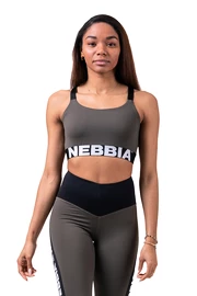 Biustonosz damski Nebbia Lift Hero Sports mini top 515 khaki