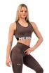 Biustonosz damski Nebbia  Medium Impact Cross Back Sports Bra 410 brown