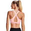 Biustonosz damski Under Armour  Crossback Mid Bra pink