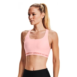 Biustonosz damski Under Armour Crossback Mid Bra pink