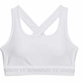 Biustonosz damski Under Armour Crossback Mid Bra-WHT