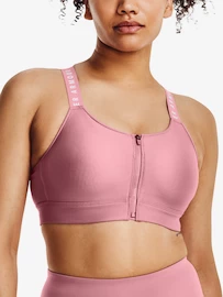 Biustonosz damski Under Armour  Infinity High Bra Zip-PNK