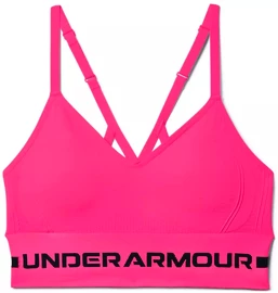 Biustonosz damski Under Armour Seamless Low Long Htr Bra pink Beta Tint