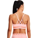 Biustonosz damski Under Armour  Seamless Low Long Htr Bra pink Beta Tint