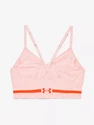 Biustonosz damski Under Armour  Seamless Low Long Htr Bra pink Beta Tint