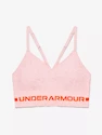 Biustonosz damski Under Armour  Seamless Low Long Htr Bra pink Beta Tint L