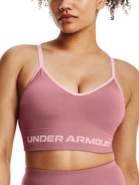 Biustonosz damski Under Armour Seamless Low Long Rib-PNK