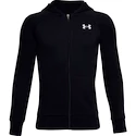 Bluza chłopięca Under Armour  RIVAL COTTON FZ HOODIE black