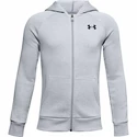 Bluza chłopięca Under Armour  RIVAL COTTON FZ HOODIE grey