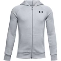 Bluza chłopięca Under Armour  RIVAL COTTON FZ HOODIE grey XL