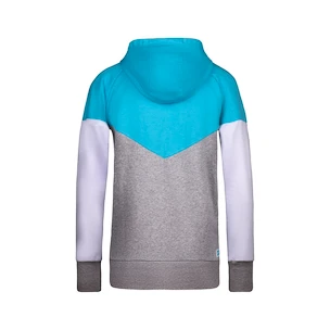 Bluza damska BIDI BADU  Flavia Lifestyle Hoody Aqua/Grey White S