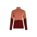 Bluza damska Icebreaker Merino 400 RealFleece Descender LS Z Cedar Wood/Port/Cb