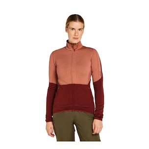 Bluza damska Icebreaker Merino 400 RealFleece Descender LS Z Cedar Wood/Port/Cb