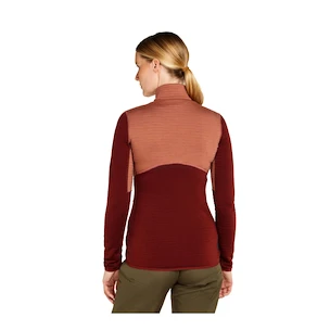 Bluza damska Icebreaker Merino 400 RealFleece Descender LS Z Cedar Wood/Port/Cb