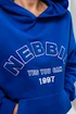 Bluza damska Nebbia GYM RAT Branded Oversized Hoodie blue