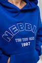 Bluza damska Nebbia GYM RAT Branded Oversized Hoodie blue