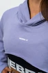 Bluza damska Nebbia GYM TIME Designer Cropped Hoodie purple