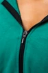 Bluza damska Nebbia ICONIC Cropped Zip-Up Hoodie green