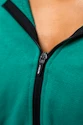 Bluza damska Nebbia ICONIC Cropped Zip-Up Hoodie green