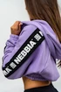 Bluza damska Nebbia ICONIC Cropped Zip-Up Hoodie purple