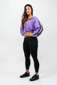 Bluza damska Nebbia ICONIC Cropped Zip-Up Hoodie purple