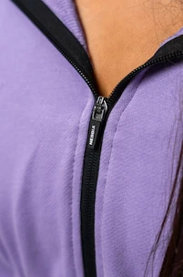 Bluza damska Nebbia ICONIC Cropped Zip-Up Hoodie purple