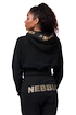 Bluza damska Nebbia Intense Golden Crop hoodie 824 black