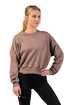 Bluza damska Nebbia  Loose Fit Sweatshirt "Feeling Good" 420 brown