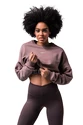 Bluza damska Nebbia  Loose Fit Sweatshirt "Feeling Good" 420 brown