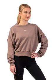 Bluza damska Nebbia Loose Fit Sweatshirt "Feeling Good" 420 brown