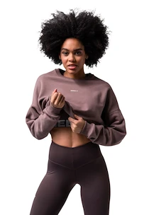 Bluza damska Nebbia  Loose Fit Sweatshirt "Feeling Good" 420 brown