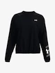 Bluza damska Under Armour  Woven Storm Graphic Crew-BLK