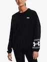 Bluza damska Under Armour  Woven Storm Graphic Crew-BLK