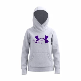 Bluza dziewczęca Under Armour Rival Fleece Logo Hoodie-GRY