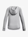 Bluza dziewczęca Under Armour  Rival Fleece LU FZ Hoodie-GRY