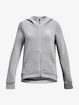 Bluza dziewczęca Under Armour  Rival Fleece LU FZ Hoodie-GRY