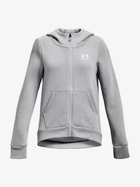 Bluza dziewczęca Under Armour Rival Fleece LU FZ Hoodie-GRY