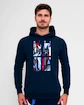 Bluza męska BIDI BADU  New York 2024 Logo Chill Hoody Dark Blue/Red