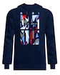 Bluza męska BIDI BADU  New York 2024 Logo Chill Hoody Dark Blue/Red