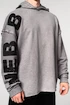 Bluza męska Nebbia  Washed-off Oversized Pullover Hoodie NO BS Light Grey