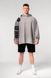 Bluza męska Nebbia Washed-off Oversized Pullover Hoodie NO BS Light Grey