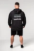 Bluza męska Nebbia  Washed-off Zip Up Hoodie GYM BRO Black