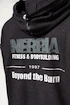 Bluza męska Nebbia  Washed-off Zip Up Hoodie GYM BRO Black