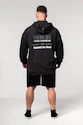 Bluza męska Nebbia  Washed-off Zip Up Hoodie GYM BRO Black